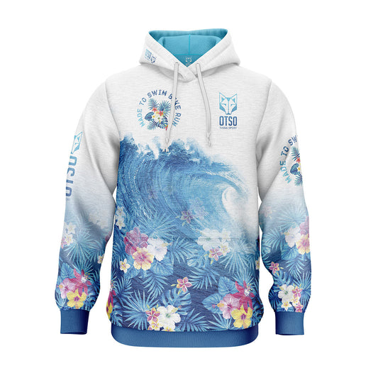 Hoodie - Swim Bike Run Wave