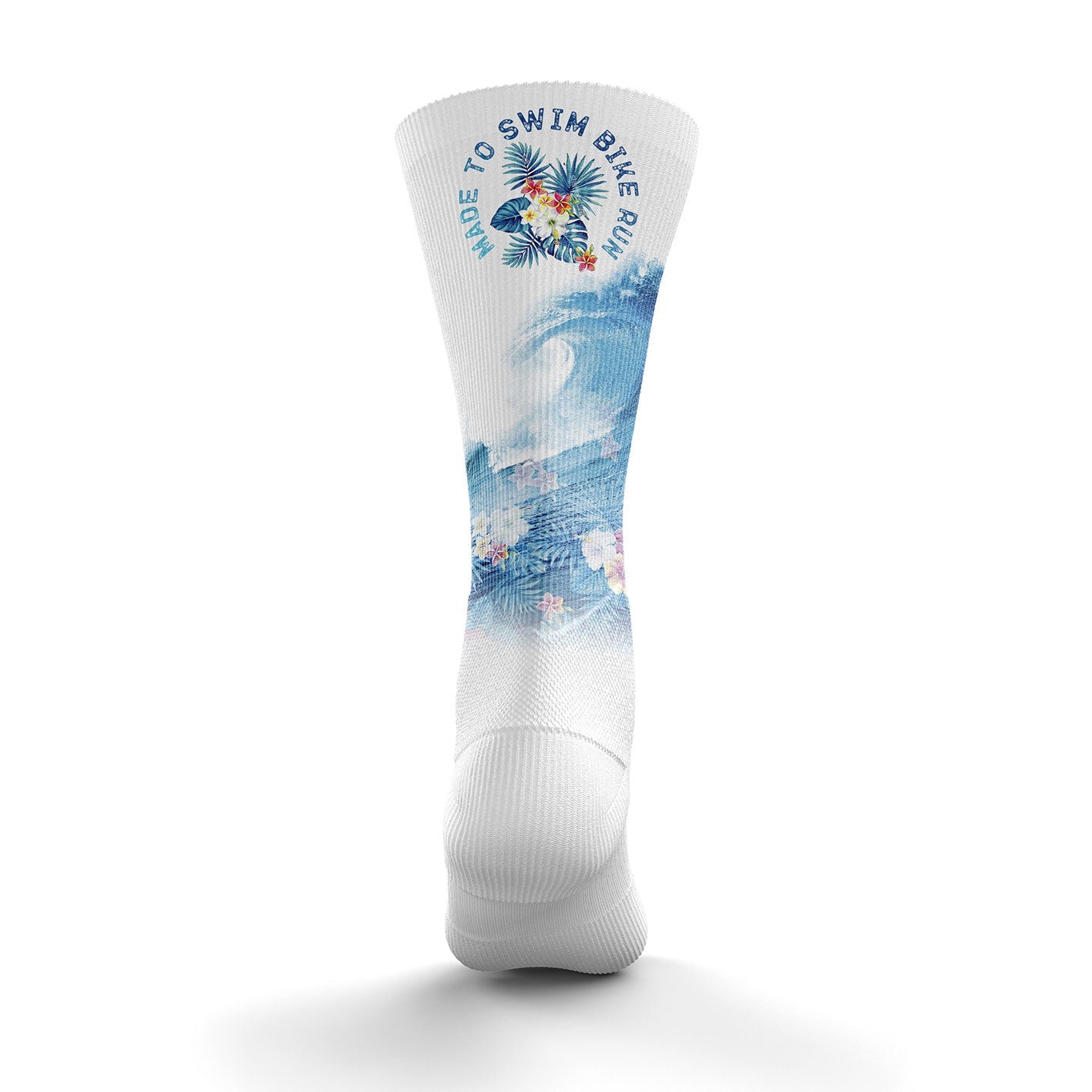 Multisport High Cut Socks - Swim Bike Run Wave