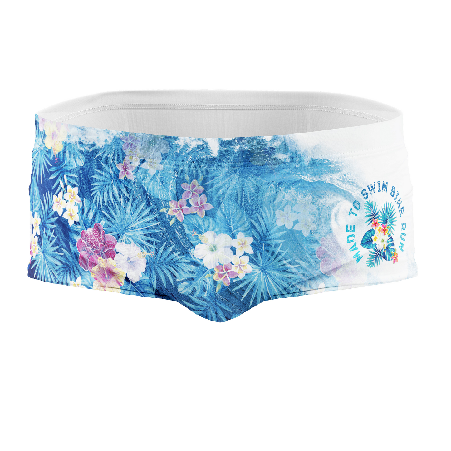 Men's Square Leg Swimsuit - Swim Bike Run Wave