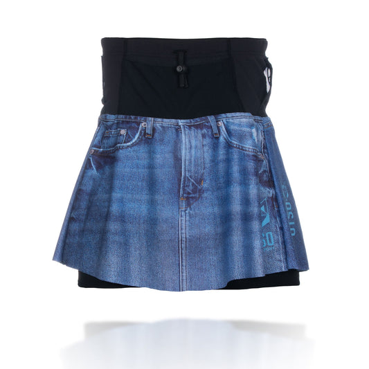 Women's Running Skirt - Blue Jeans Print