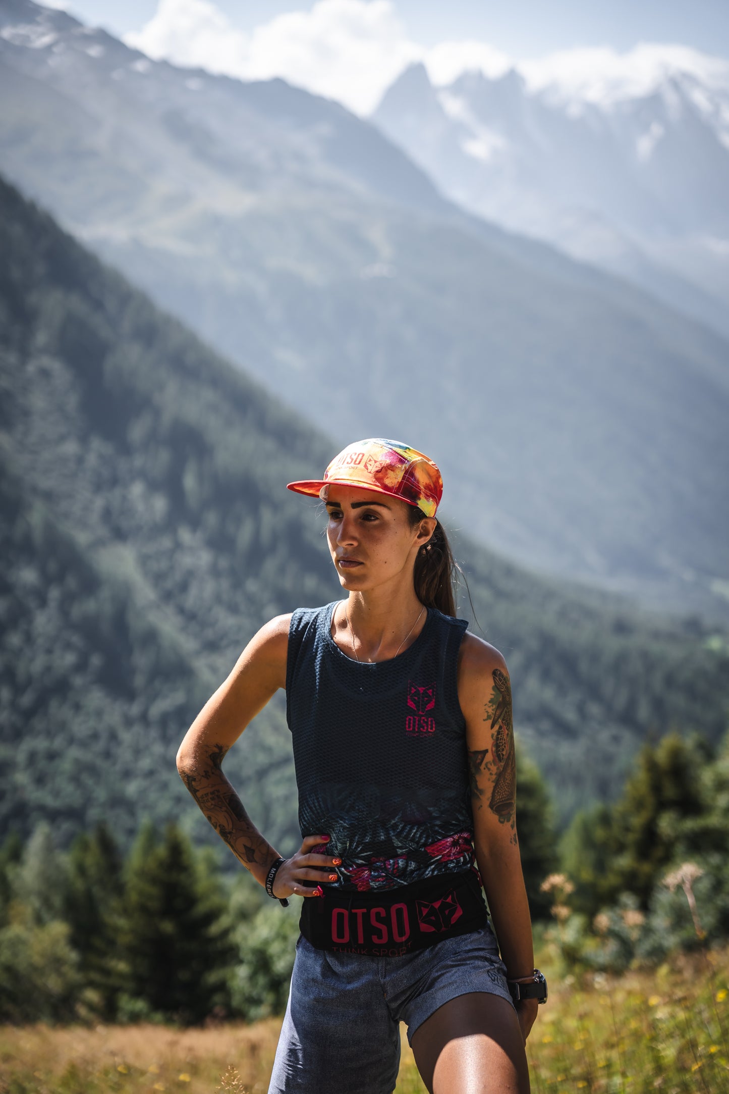 Women's Tech T-Shirt Tropical Dark