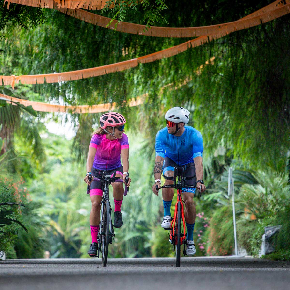 Men's Cycling Jersey Fluo Pink