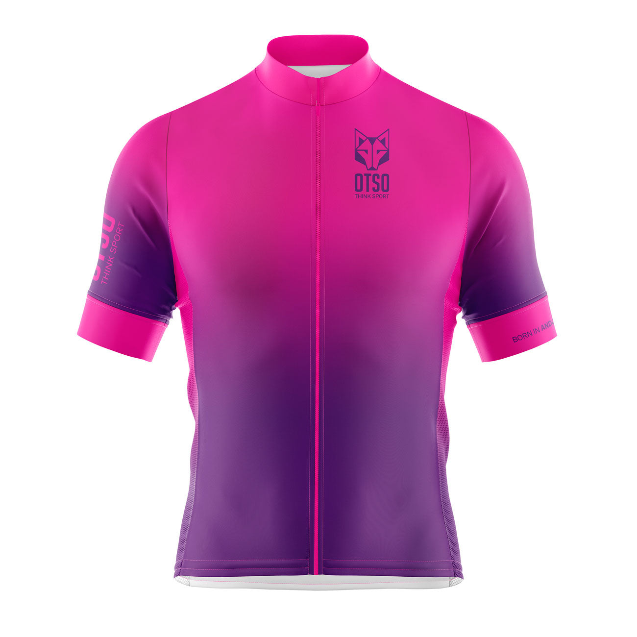 Men's Cycling Jersey Fluo Pink