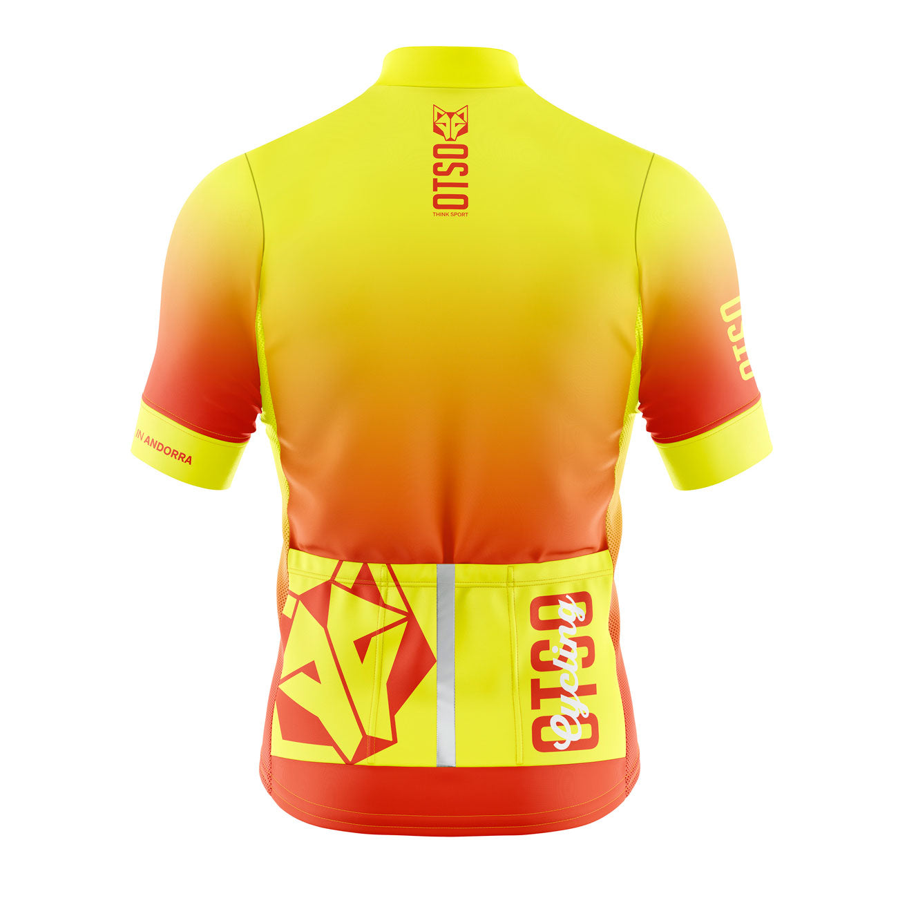 Men's Cycling Jersey Fluo Orange