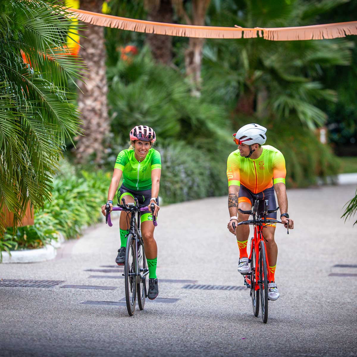 Women's Cycling Bib Short Orange