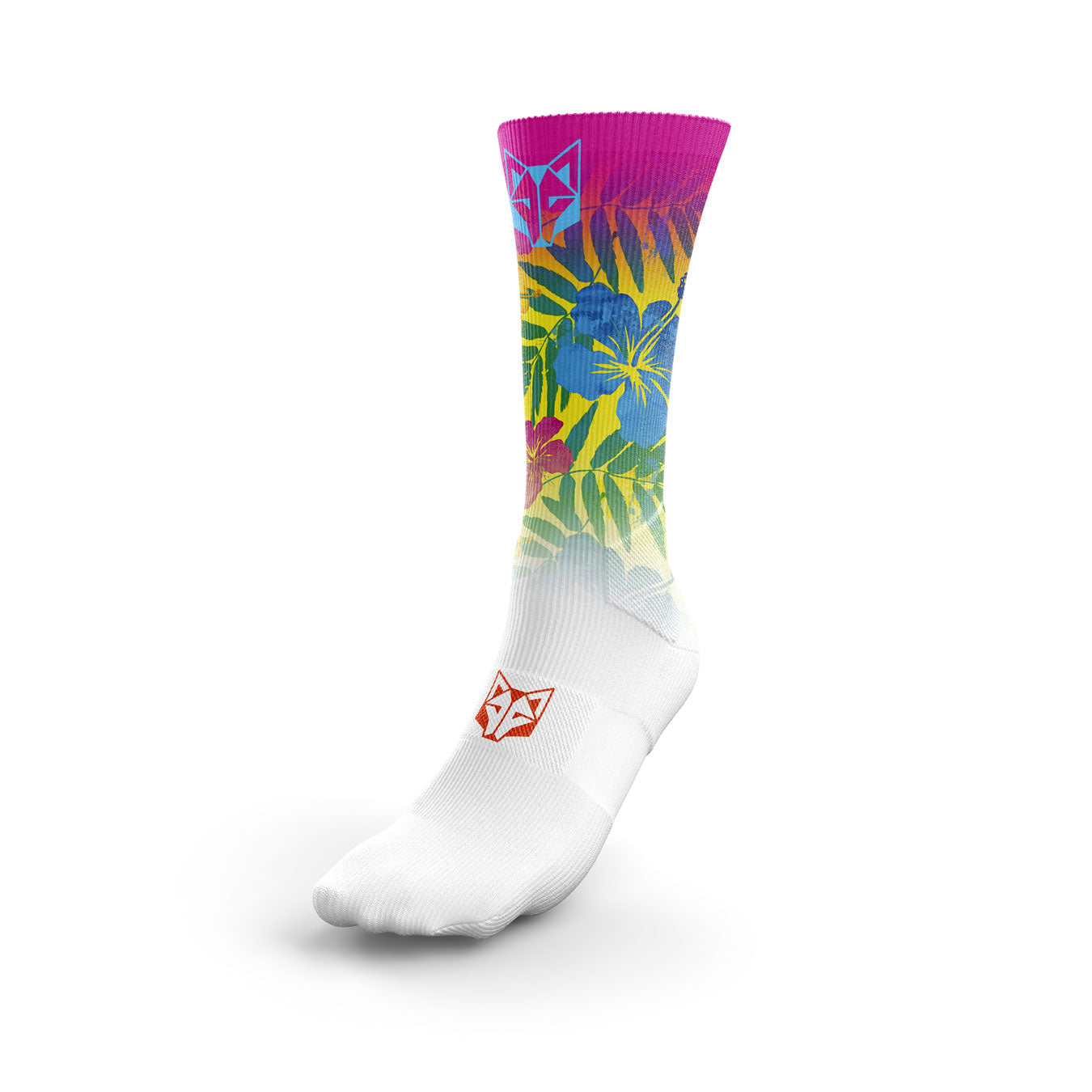 Multisport Socks High Cut Floral Pink