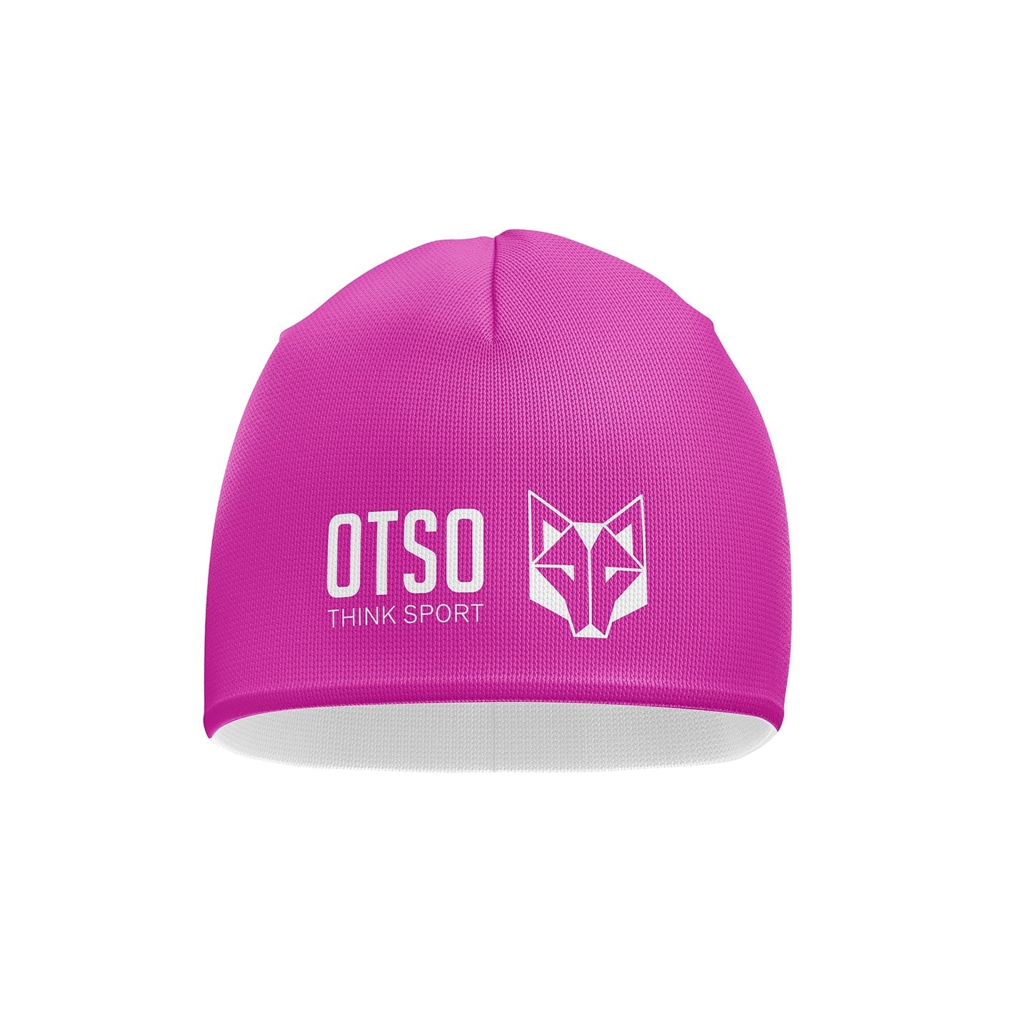Beanie Fluo Pink / White