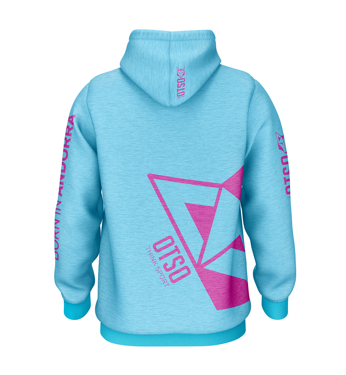 Hoodie - Light Blue & Pink
