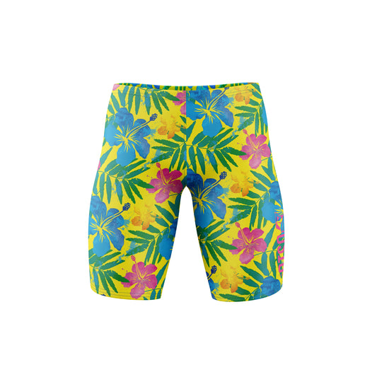 Men's Swim Jammer - Yellow Floral
