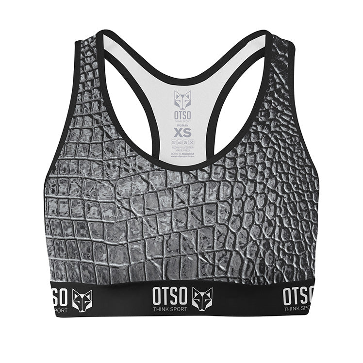 Sports Bra Black Snake