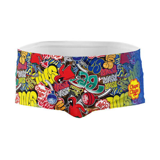 Men's Square Leg Swimsuit - Chupa Chups Graffiti