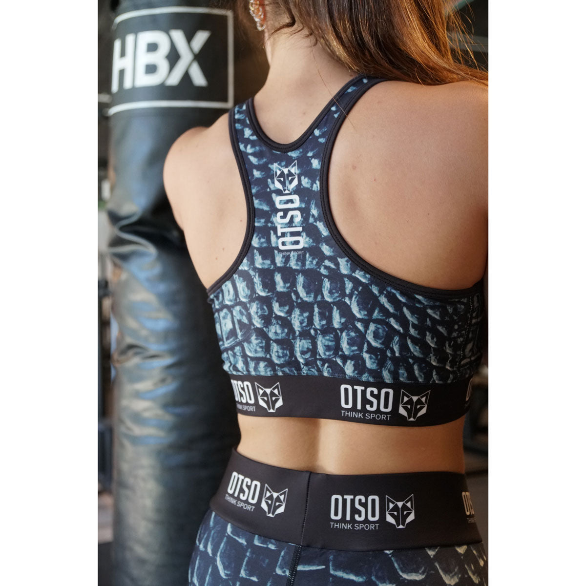 Sports Bra Black Snake