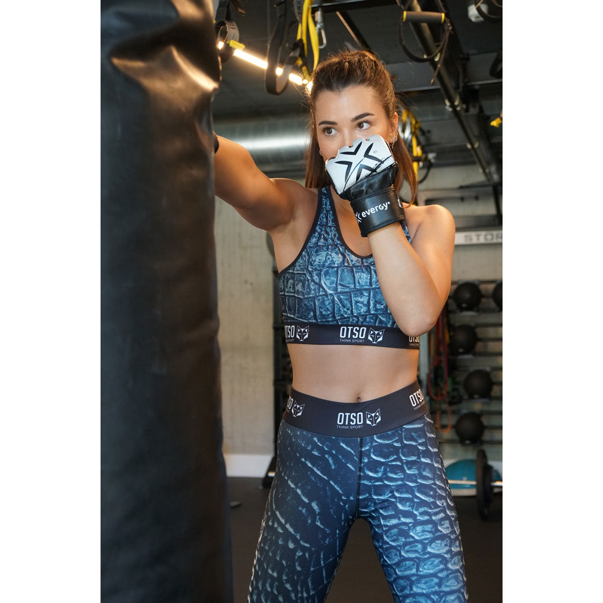 Sports Bra Black Snake