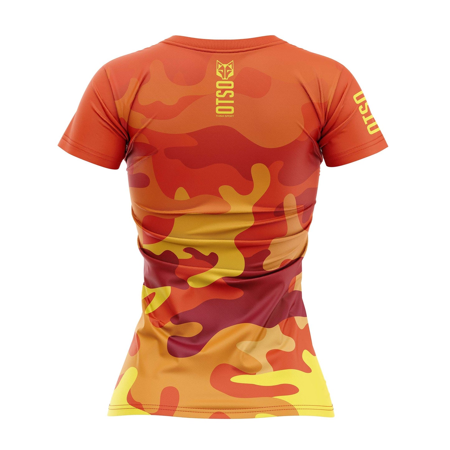 Women's Tech T-Shirt Orange Camo