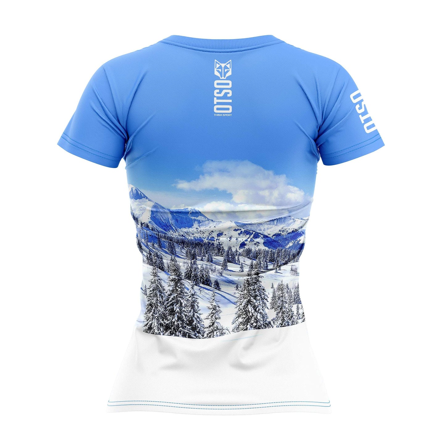 Womens Tech T-shirt Snow Forest