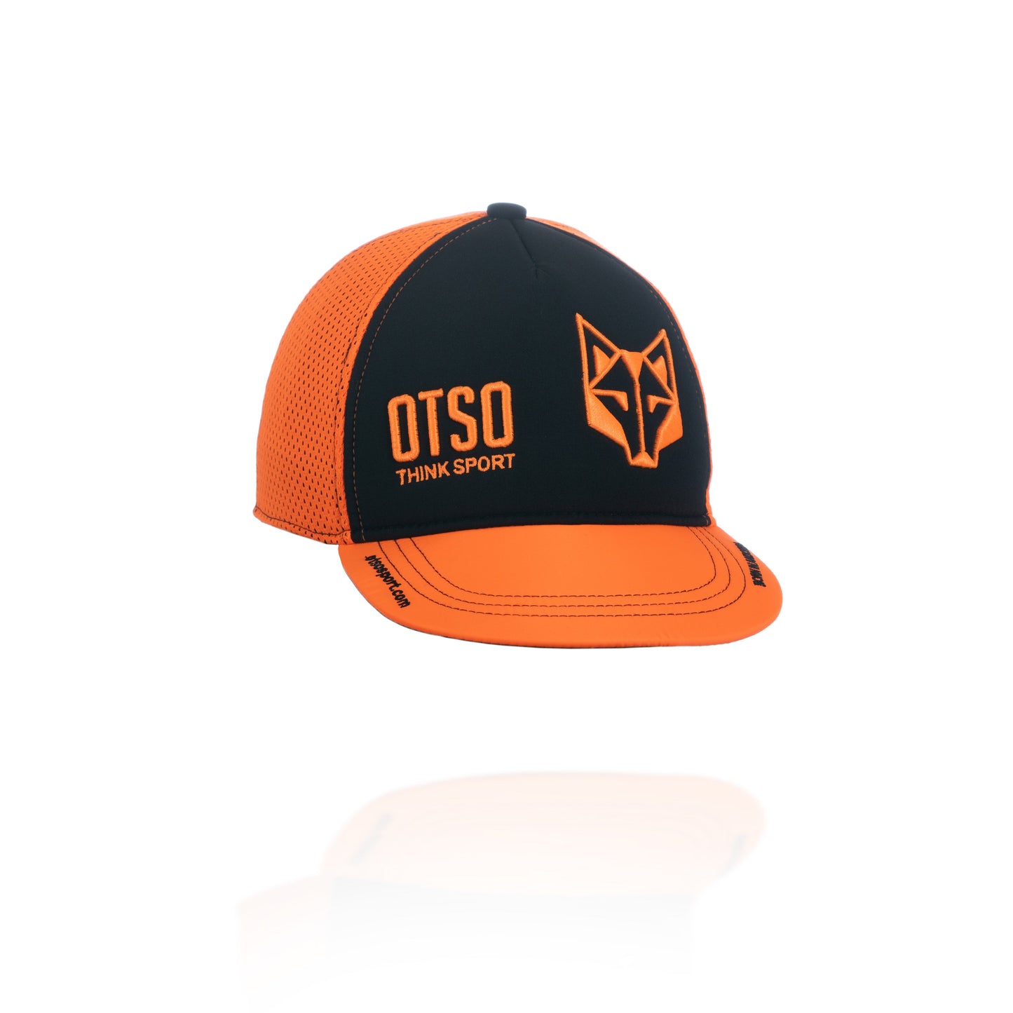 Snapback Cap - Black / Fluorescent Orange