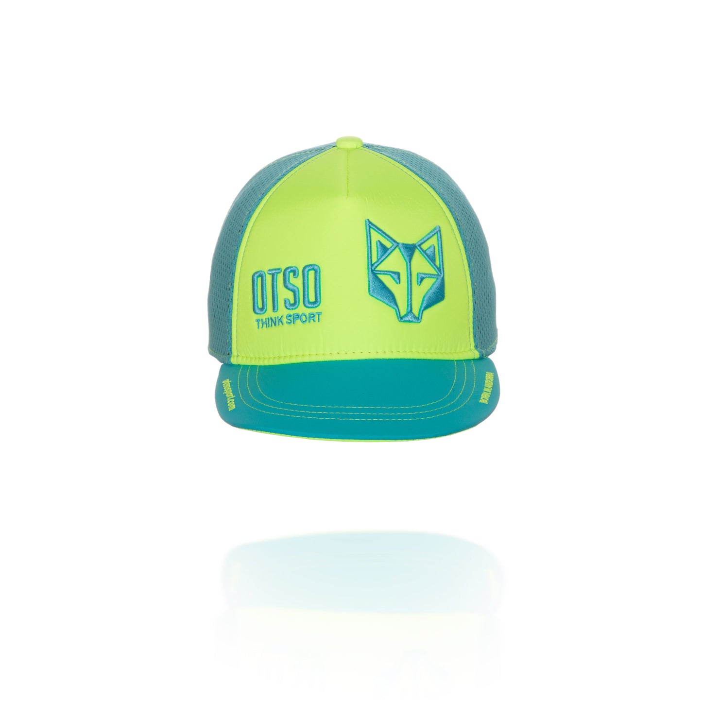 Snapback Cap Yellow / Light Blue