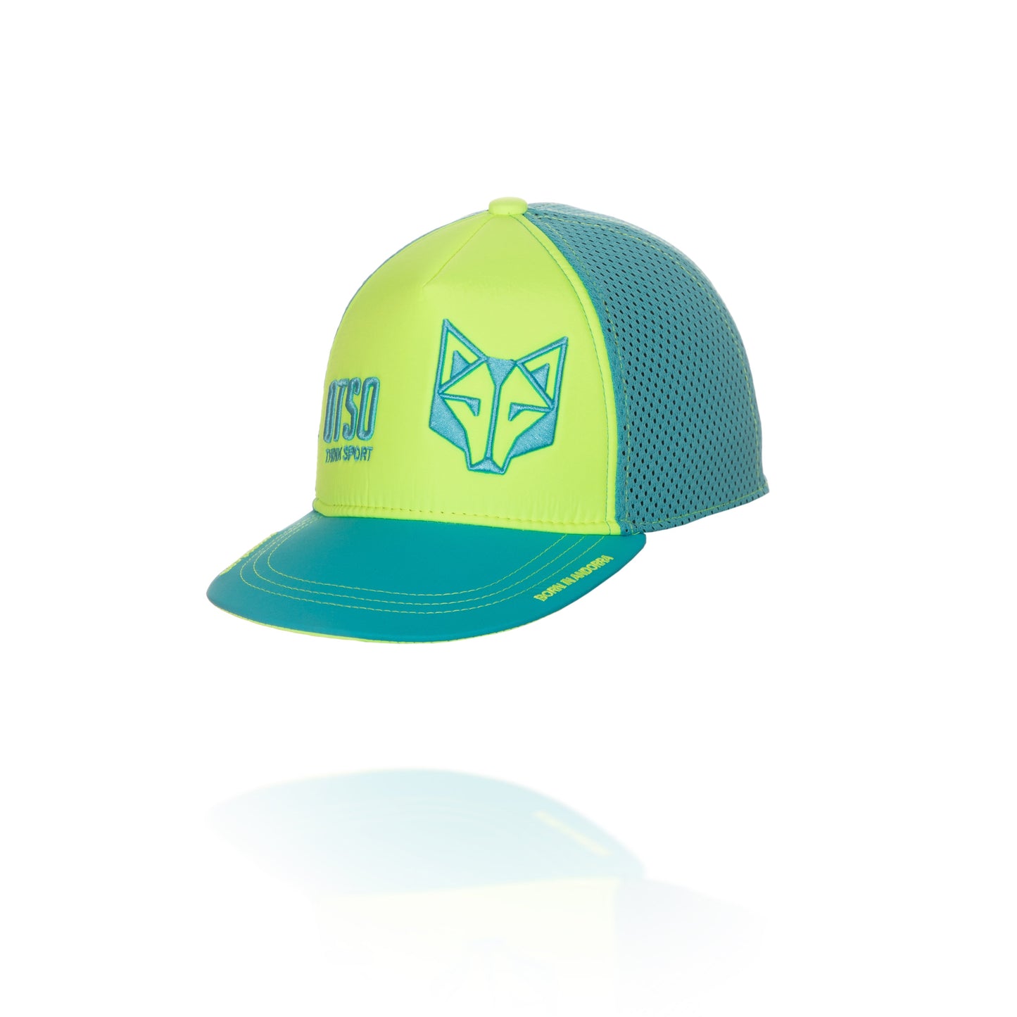 Snapback Cap Yellow / Light Blue