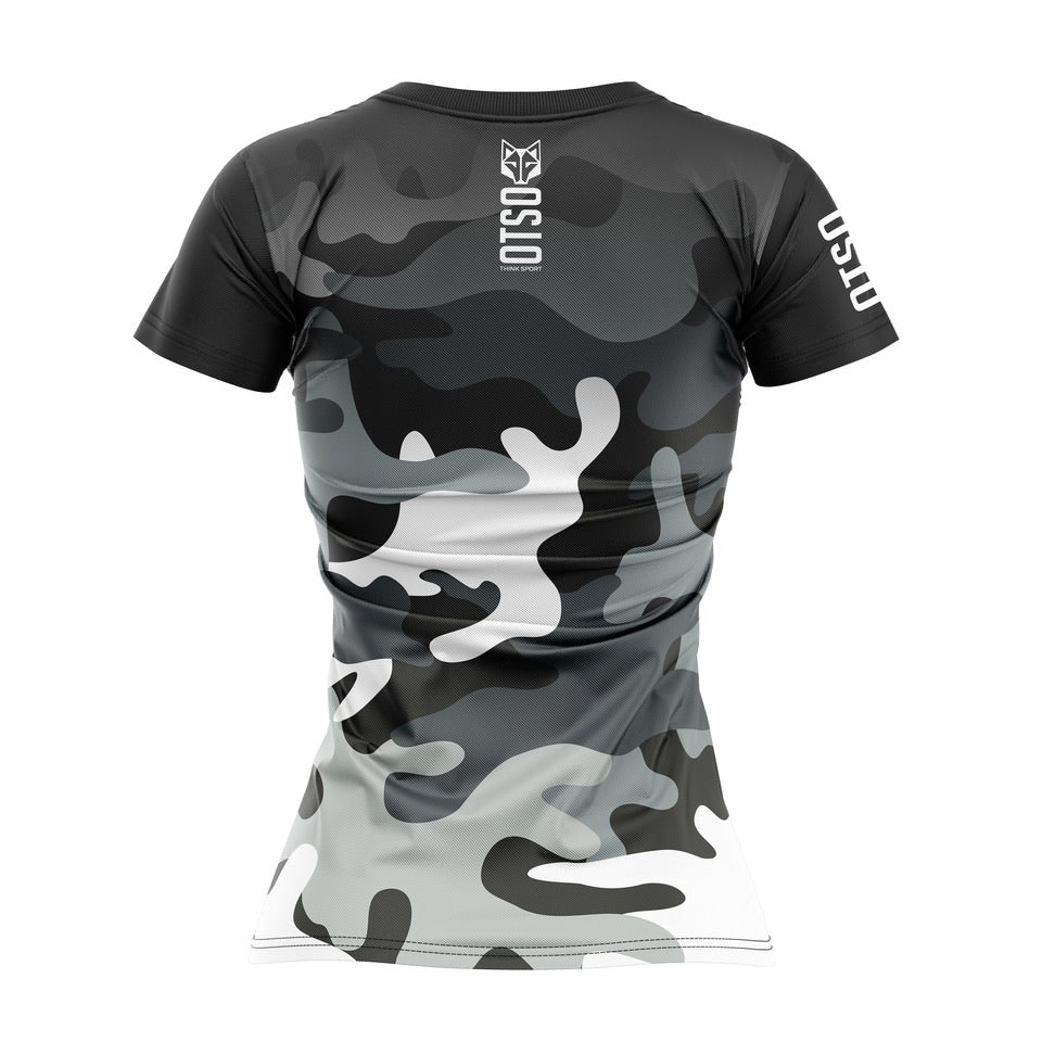Women's Tech T-Shirt Grey Camo