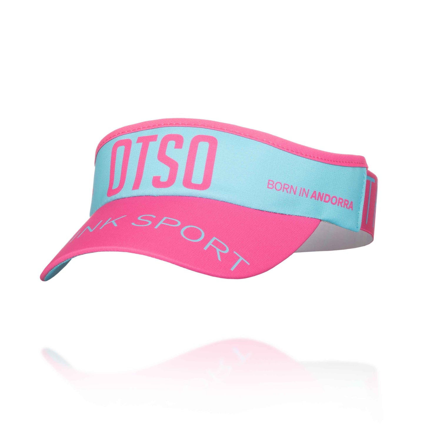 Visor Light Blue & Fluo Pink