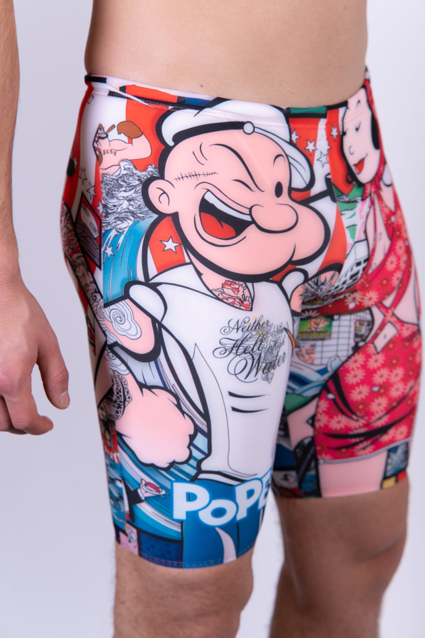 Men's Swim Jammer - Popeye Art Show