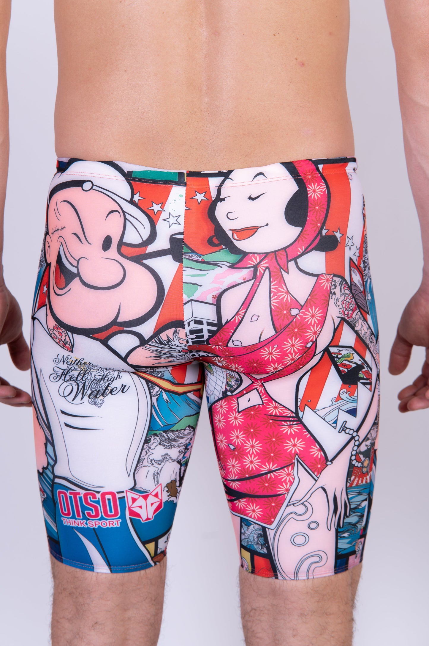 Men's Swim Jammer - Popeye Art Show