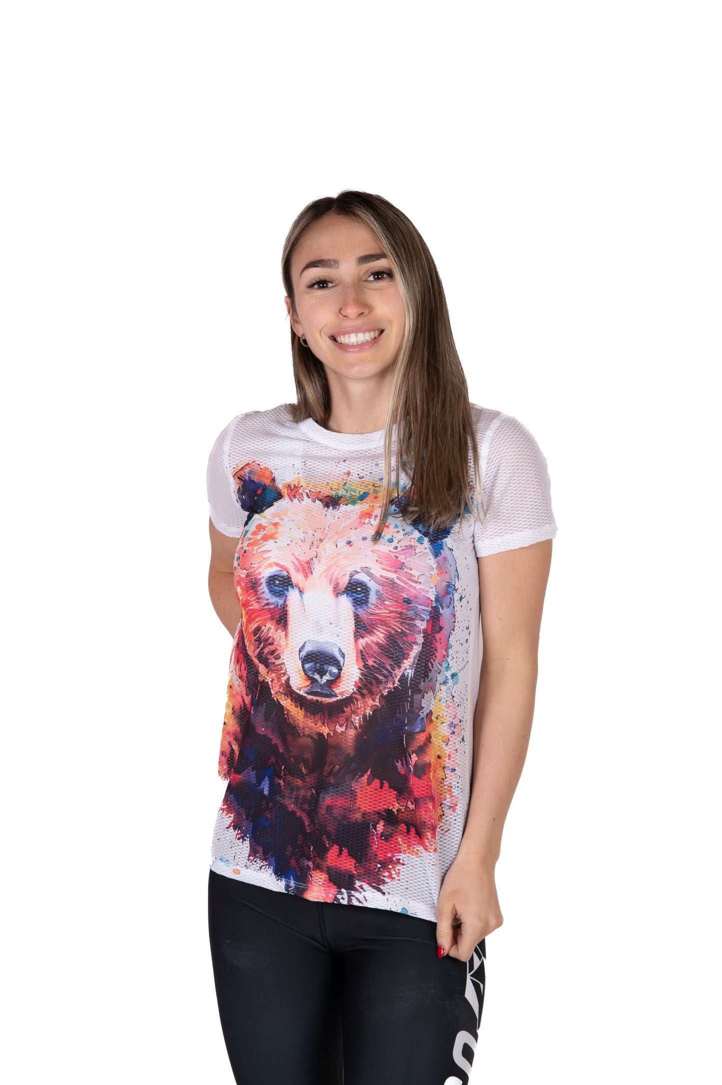 Women's Tech T-Shirt - Be Wild Bear