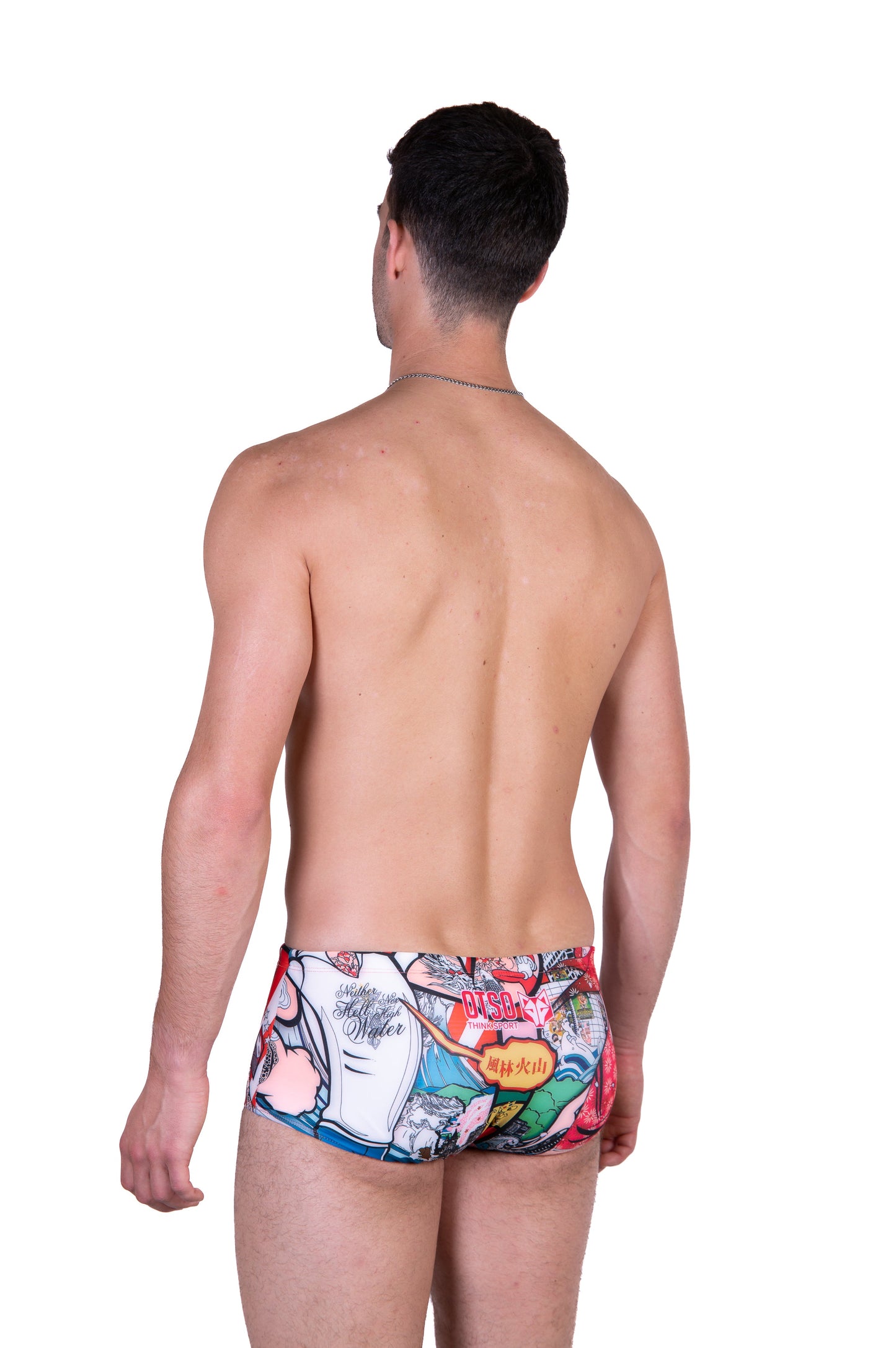 Men's Square Leg Swimsuit - Popeye Art Show