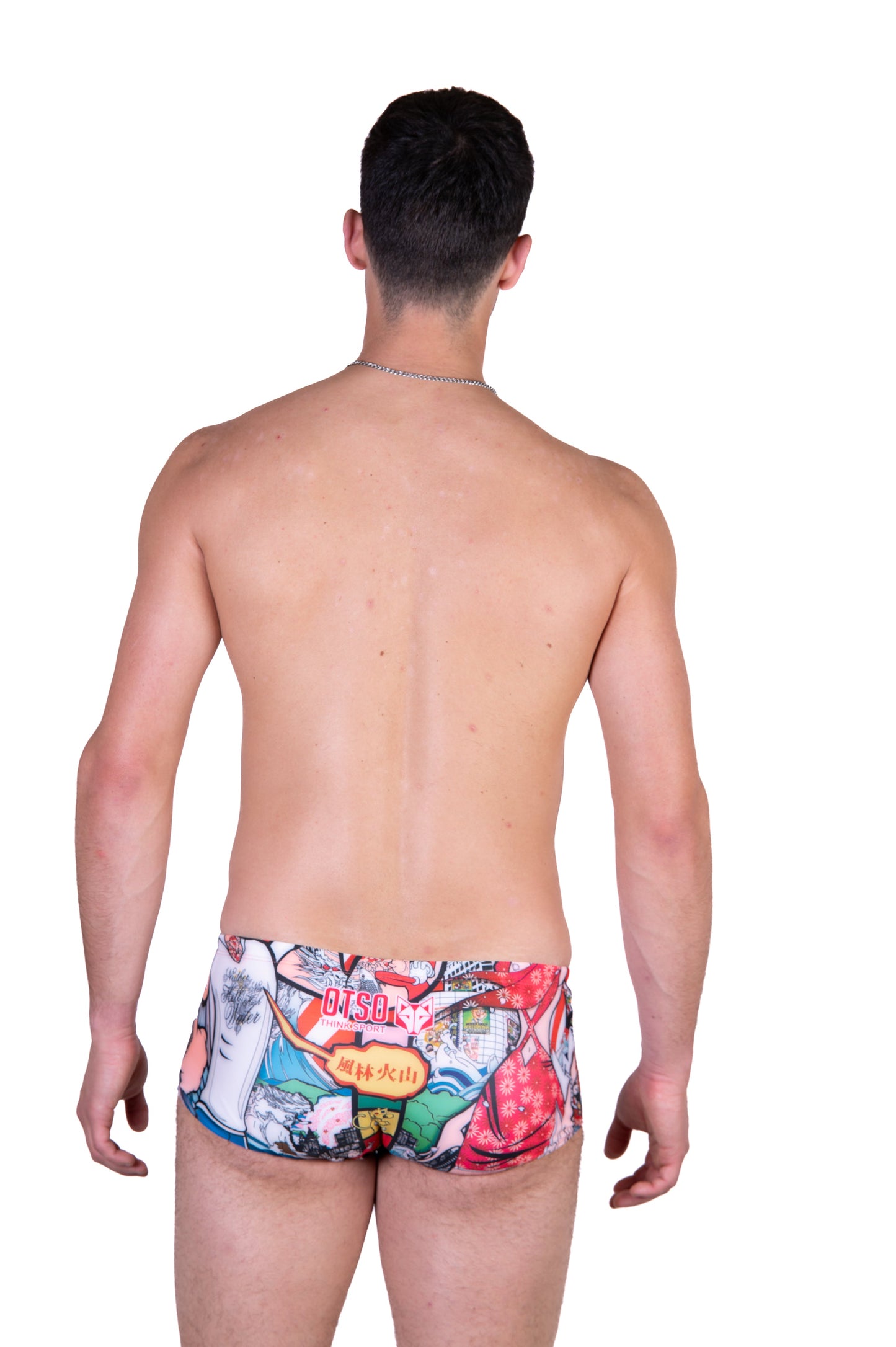 Men's Square Leg Swimsuit - Popeye Art Show