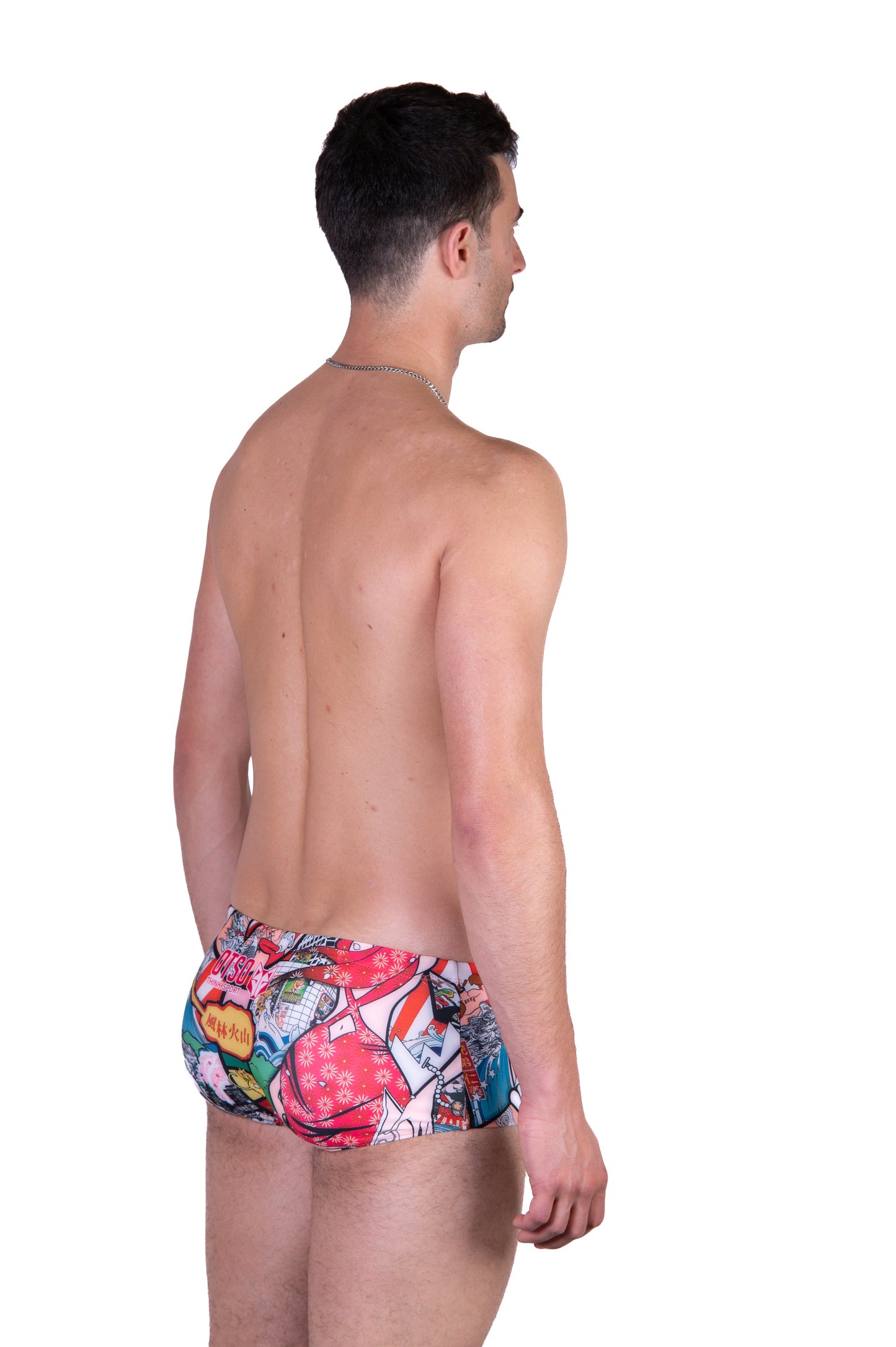 Men's Square Leg Swimsuit - Popeye Art Show
