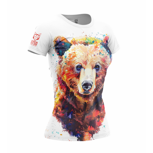 Women's Tech T-Shirt - Be Wild Bear
