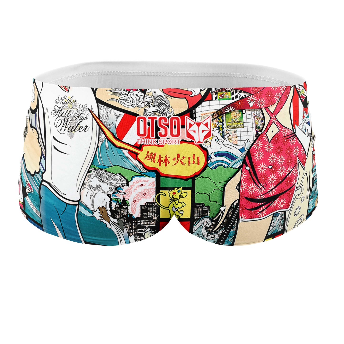 Men's Square Leg Swimsuit - Popeye Art Show