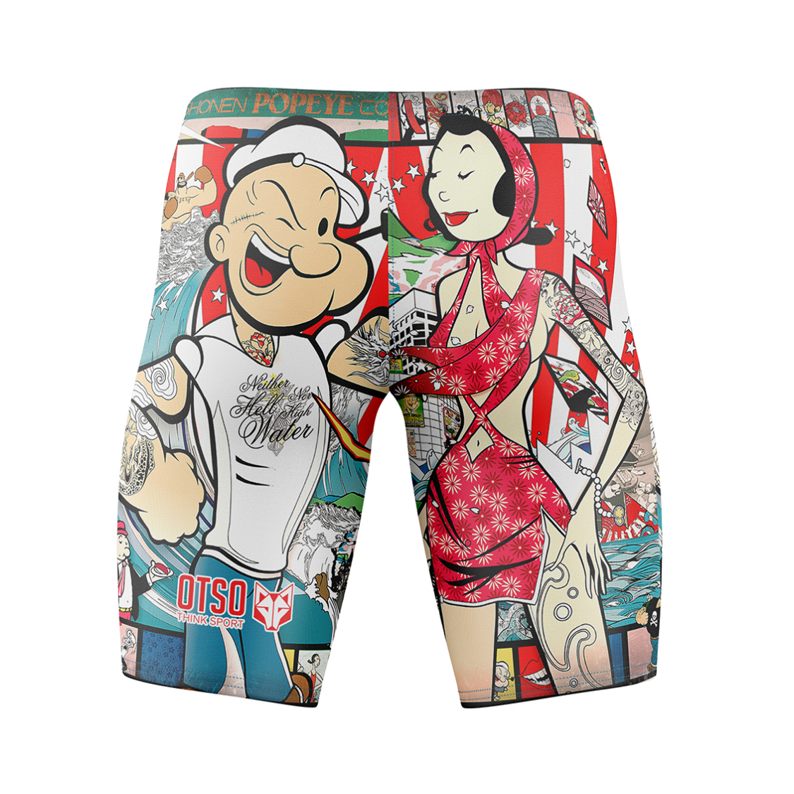 Men's Swim Jammer - Popeye Art Show