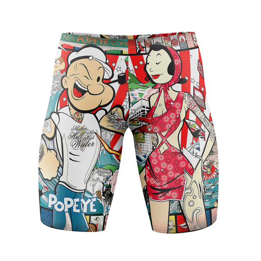 Men's Swim Jammer - Popeye Art Show