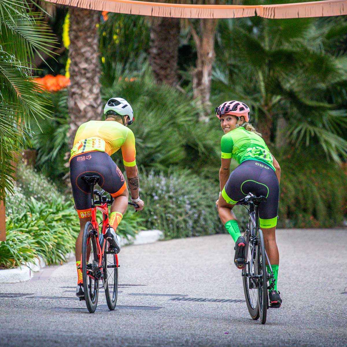 Women's Cycling Jersey Fluo Orange