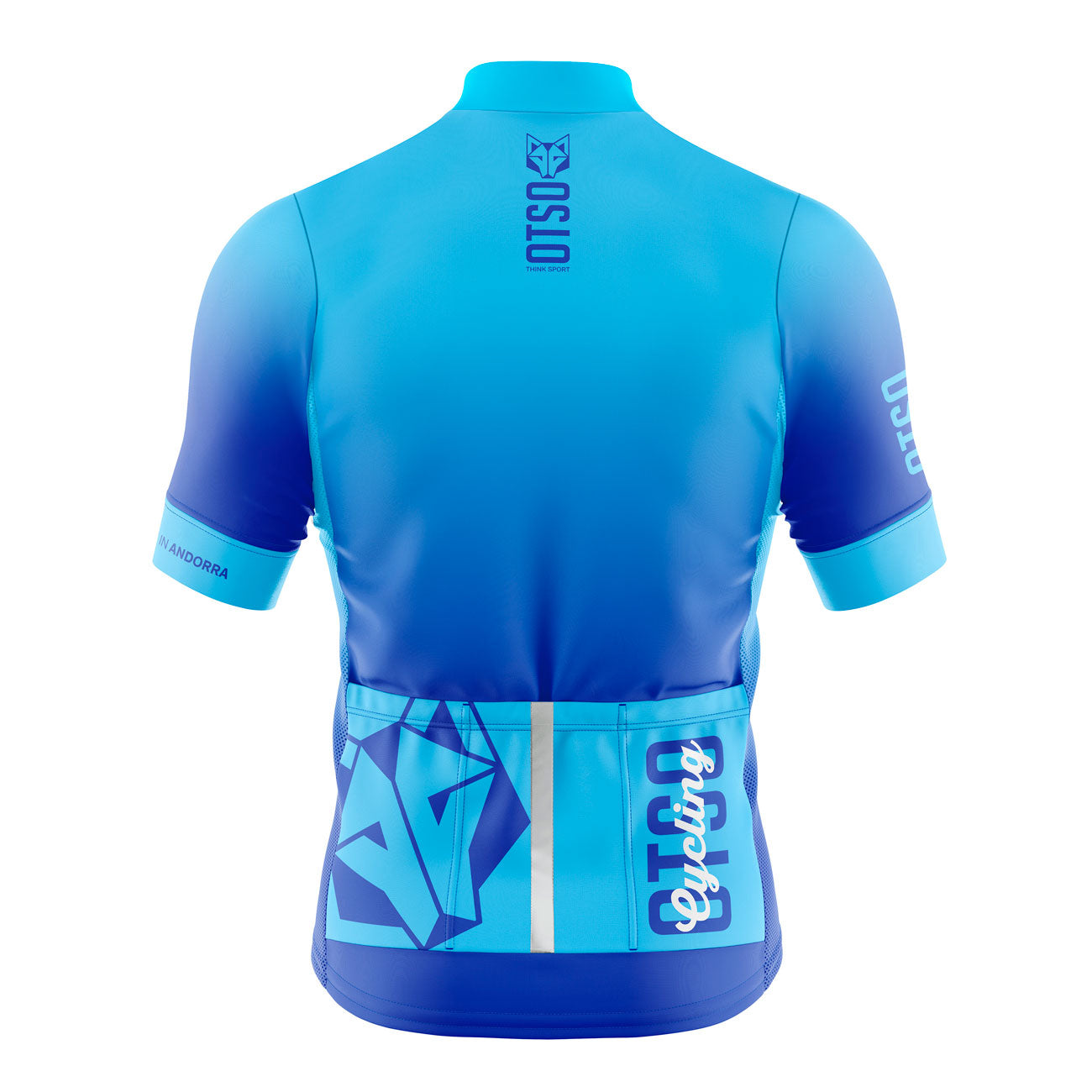 Men's Cycling Jersey Fluo Blue