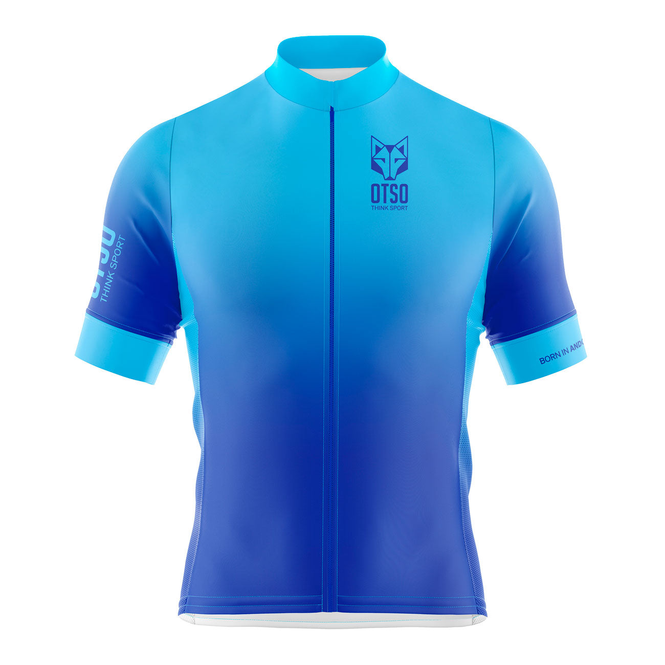 Men's Cycling Jersey Fluo Blue