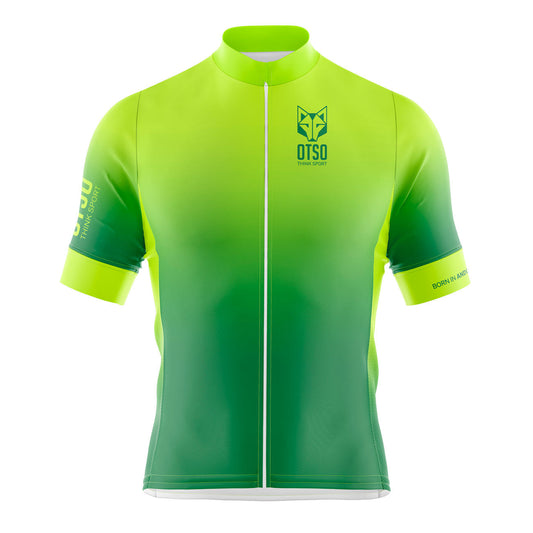 Men's Cycling Jersey Fluo Green