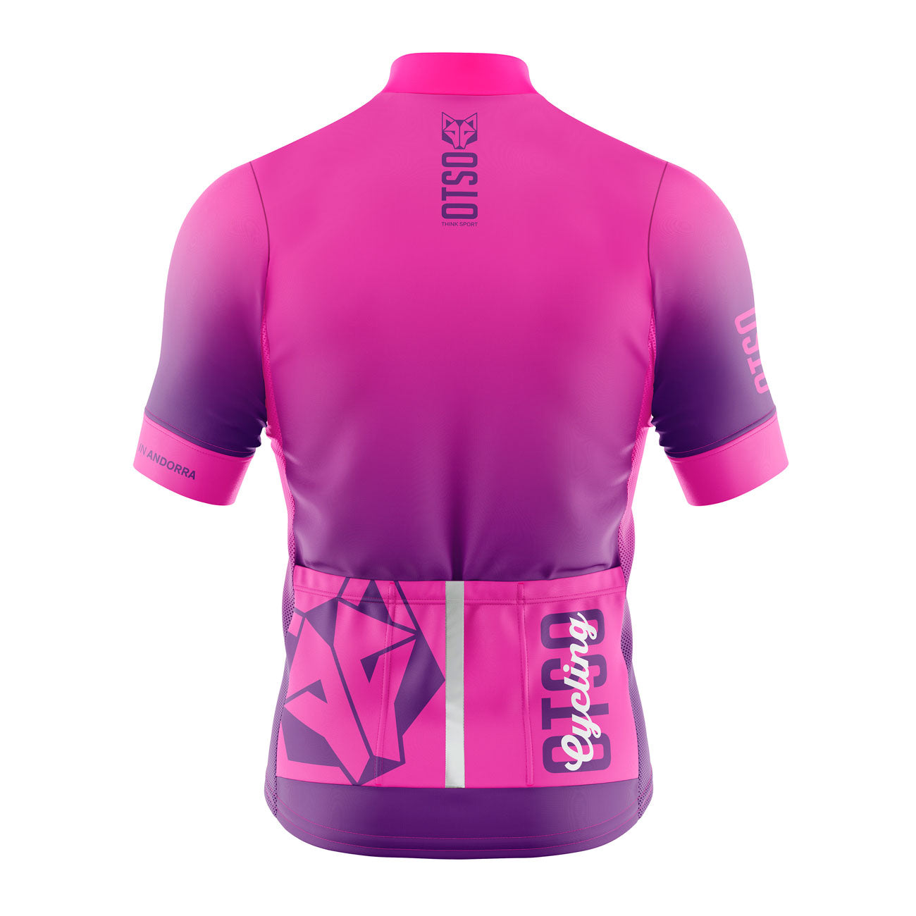 Men's Cycling Jersey Fluo Pink