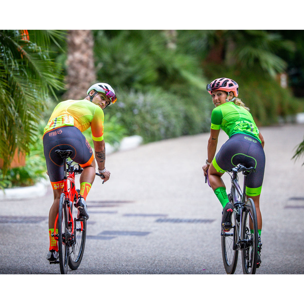 Women's Cycling Bib Short Fluo Green