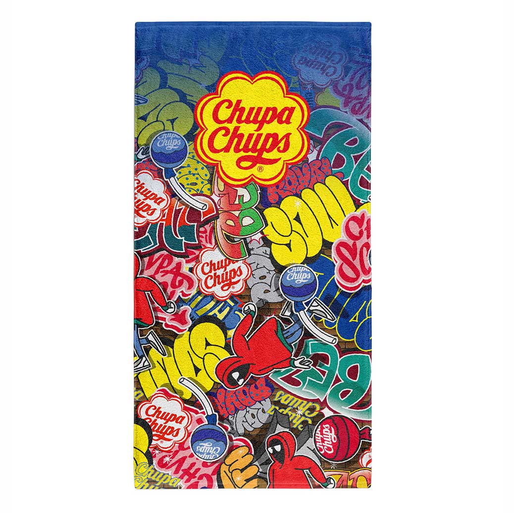Microbiber Towel Chupa Chups Graffiti