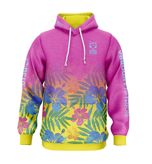 Hoodie - Floral Pink