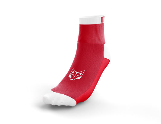 Low Cut Red & White Multisport Socks