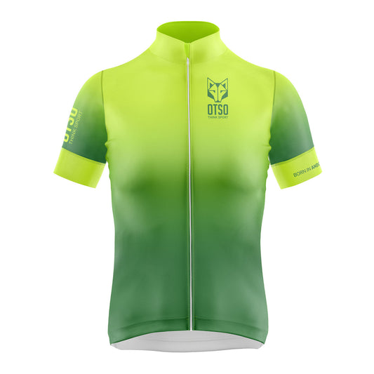 Women's Cycling Jersey Fluo Green