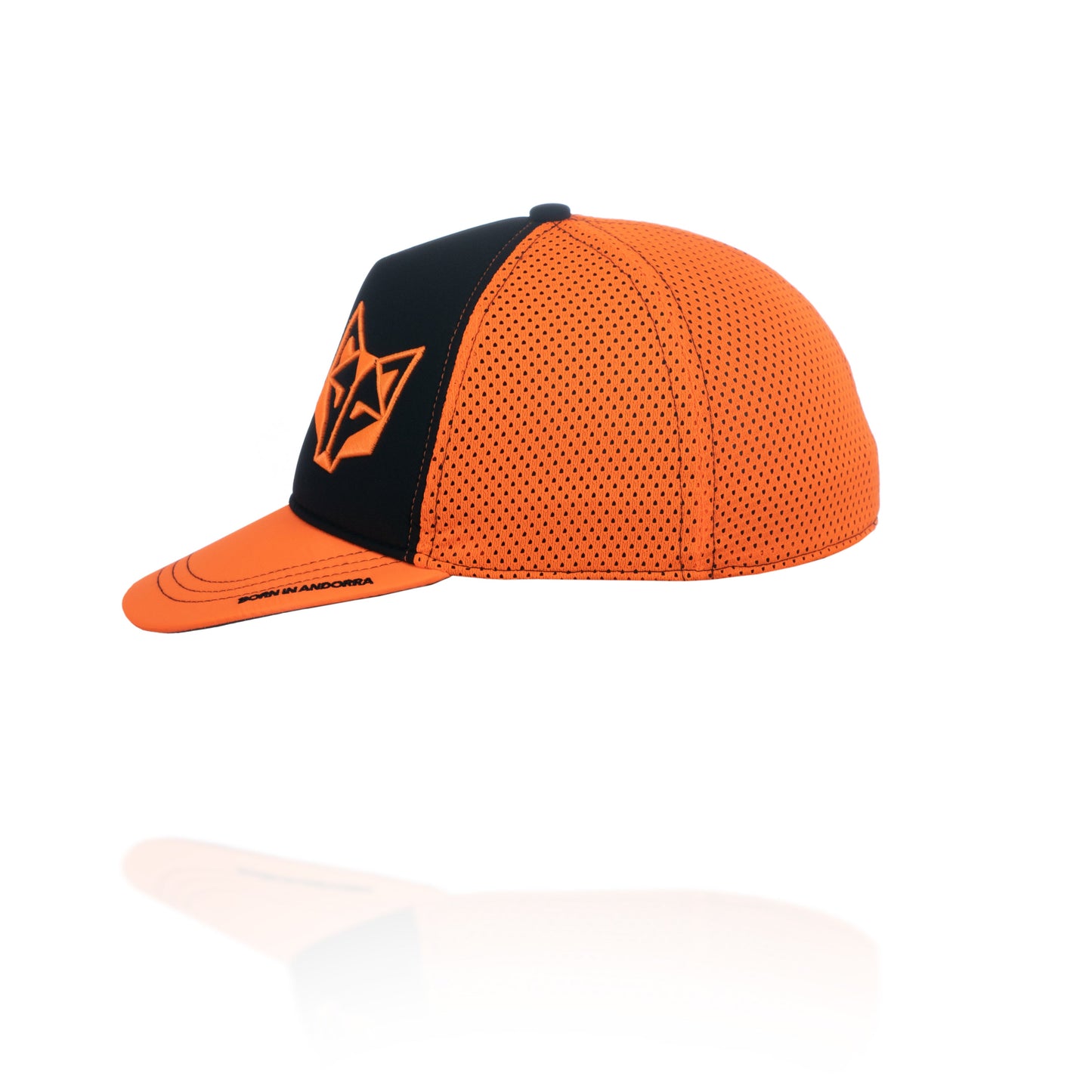 Snapback Cap Black / Fluo Orange