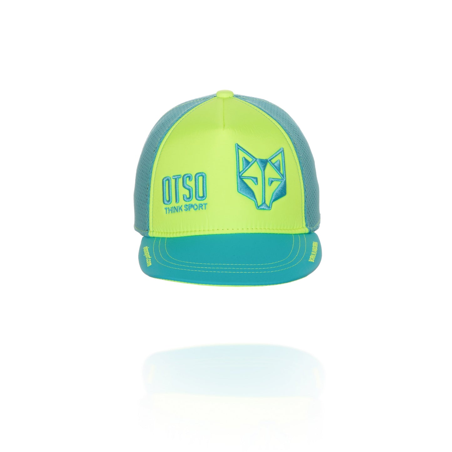 Snapback Cap Yellow / Light Blue