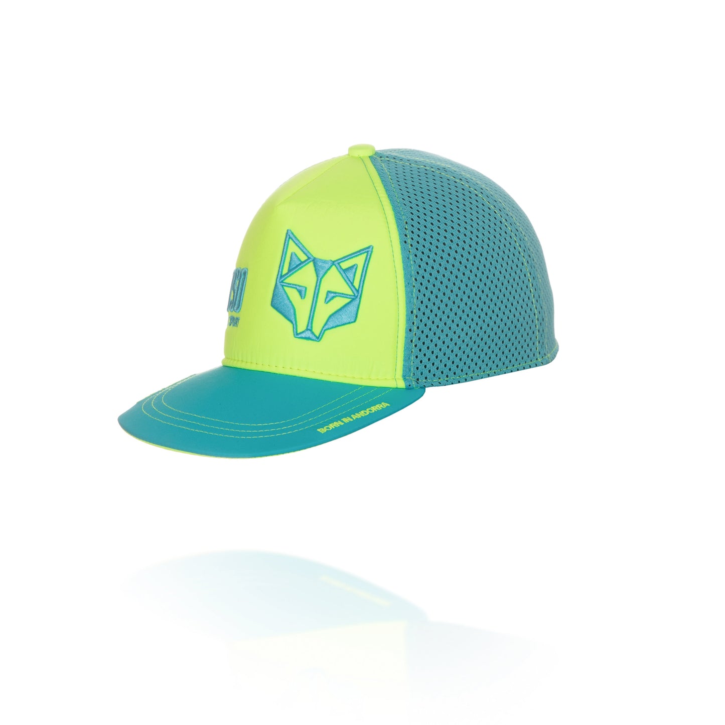 Snapback Cap Yellow / Light Blue