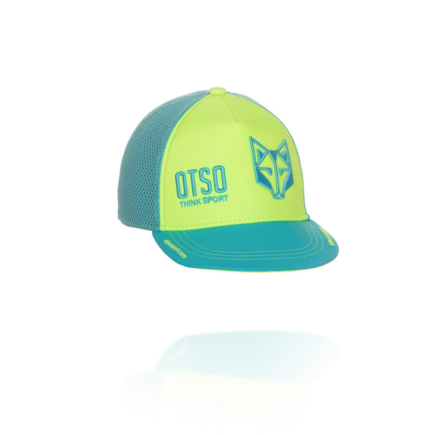 Snapback Cap Yellow / Light Blue