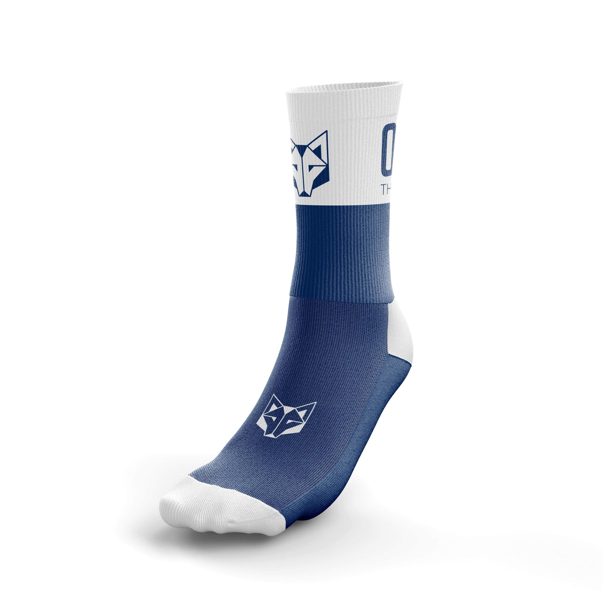 Multisport Socks Medium Cut Electric Blue / White